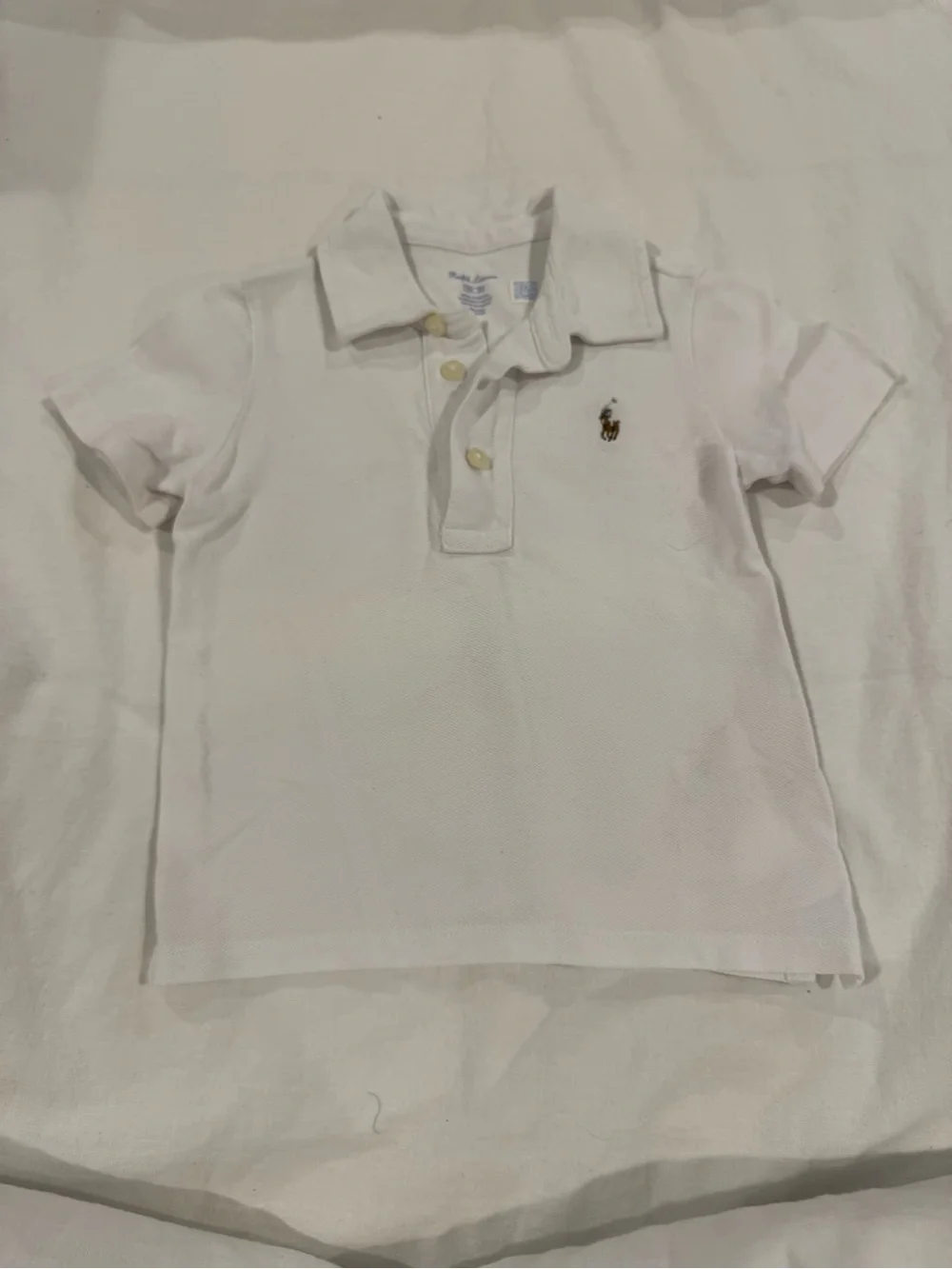 Ralph Lauren Kids Polo in White with Signature Logo